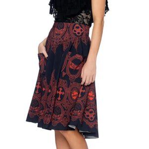 Invocation Yoke Midi Skirt - M